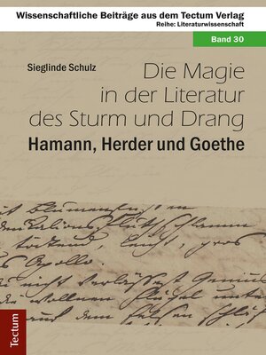 cover image of Die Magie in der Literatur des Sturm und Drang